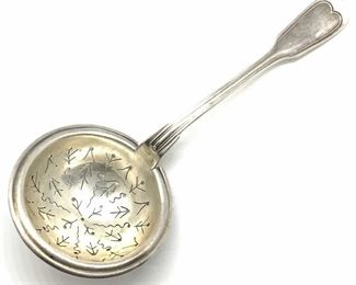 Signed Vntg French Plated Pierced Sugar Sifter