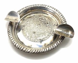 PLAT MEXSA Antq Signed Sterling Silver Nut Dish