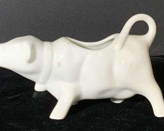 ATHANÂ’S Signed Cow Form Porcelain Creamer