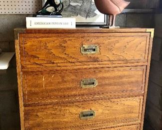 $100 SUNDAY. PROJECT PIECE*** Dixie campaigner campaign dresser. still a solid piece, and would be beautiful cleaned up and painted.  Priced to move at $225. 