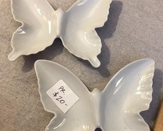 Now $10. 5x6. pair of butterfly dishes. 