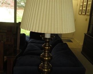 $30.00, Brass Lamp VG condition, very heavy 34"T