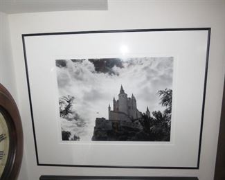 $10.00, 24" Framed Foto castle in sky