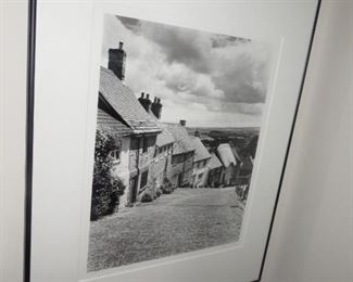 $10.00, 24" Framed Foto , houses on hillside