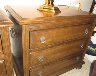 $150.00, Ethan Allen Solid Oak Royal Charter Collection, Bed Side Table 
