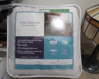 $50.00, King Down Comforter New in Case