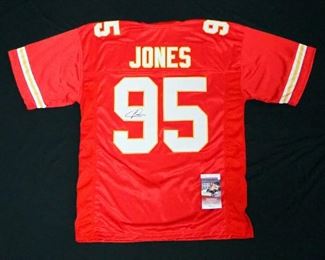 Chris Jones Kansas City Chiefs No. 95 Autographed Jersey With JSA Certification