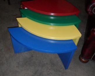 Colorful nesting tables