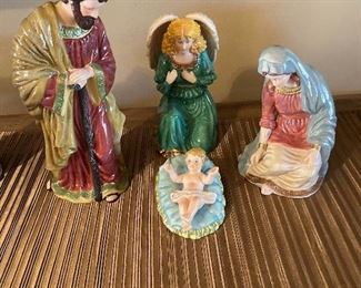 Ceramic Nativity set