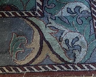 View of colors of rug