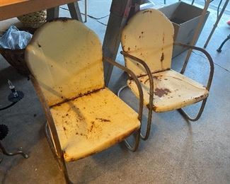 $45.00 each. Vintage YOUTH size patio chairs... NOT your standard size chairs
