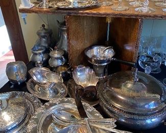 Silverplate and pewter