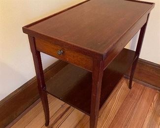 $65.00  Mahogany Colonial Art Furniture Shop,  Grand Rapids one drawer stand.  Nice size.
