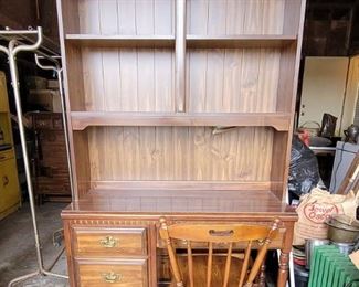 Desk with hutch and chair $60