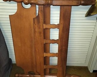 Traditional twin headboard, footboard and bed frame. $20 
