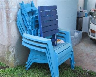 Nora blue yard chairs