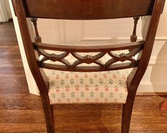 Detail; regency style armchair