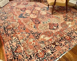 $1800; Hand woven wool rug;  11'10" x 8'7"