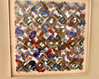 $495 - Original art; Jerry Clapsaddle "Maqsuru" 1978 - 14.25" H x `14.25" W