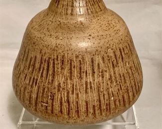 $60 - Studio pottery vase, 7.5" H