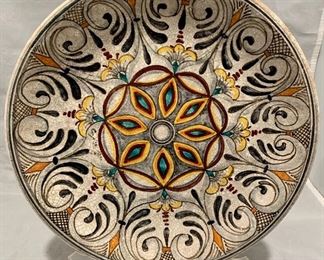 $95 - Painted Decorative Plate, 12" W