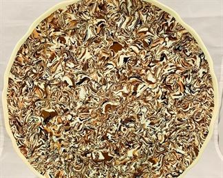 $90; Atelier Bernard Glazed Decorative Plate, 13" W