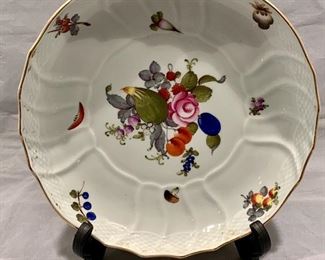 $75; Herend Handpainted Round Charger, 11.5" W