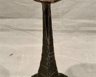 $90 - Single Metal Candlestick, 9" H x 3" W