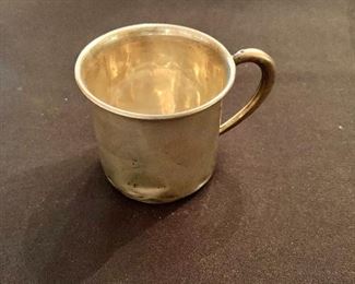 $55; Sterling Silver Cup #2, dented; 70 g, 2.5" H