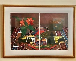 $595; Katja Oxman (b. 1946) ; artists proof; framed 32" H x 44" W