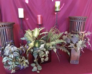 Candlestick and Plant Stands