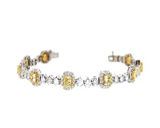 Fancy Yellow Diamond Bracelet