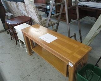 Sofa table and cabinets