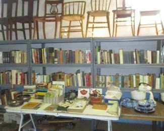 Many antique and religious books