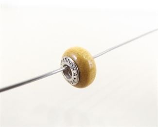 Authentic PANDORA #790705 Pau Amarelo Wood Charm Bead
