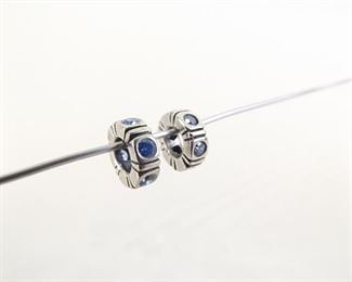 2 Authentic PANDORA #790368CZB Blue Trinity Northern Lights Spacer Charm Beads

