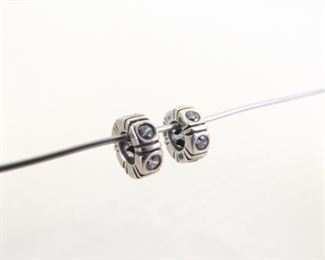 2 Authentic PANDORA #790368CZ Trinity Northern Lights Spacer Charm Beads

