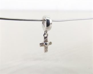 Authentic PANDORA #790355CZ Holy Cross Dangle Charm Bead
