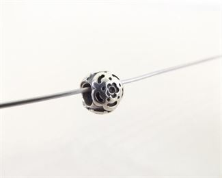 Authentic PANDORA #790186 Raised Flower Charm Bead
