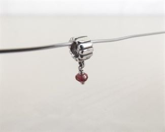 Authentic PANDORA #790166GR January Birthstone Garnet Charm Beads
