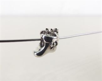 Authentic PANDORA #791038 Christmas Stocking Charm Bead
