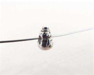 Authentic PANDORA #790374 Winter Snowman Charm Bead
