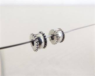2 Authentic PANDORA #790276 Beveled Clips Charm Beads
