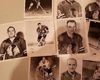 vintage Blackhawks hockey photos