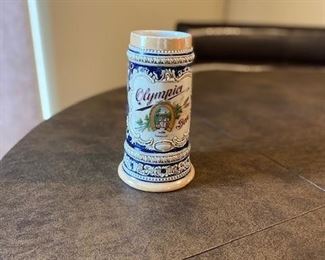 Vintage Olympia beer stein