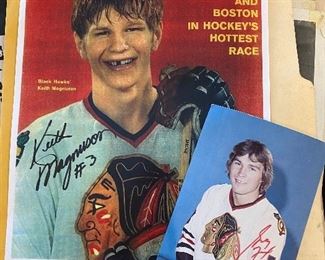 Autographed Keith Magnuson, Greg Fox