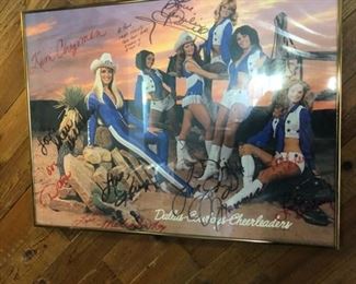 Signed Dallas Cheerleaders Poster