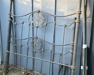 Vintage Wesley Allen  Wrought Iron Bed Frame