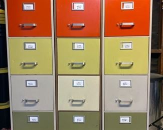 Retro Metal File Cabinets