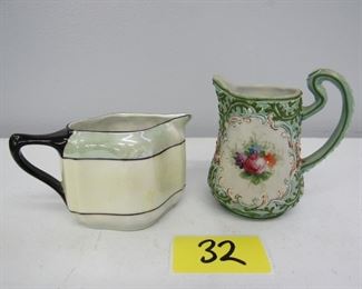 Vintage pitchers/creamers